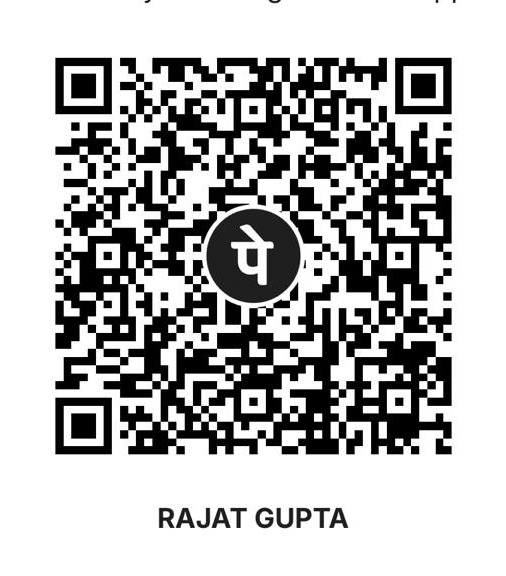 UPI QR code — scan with PhonePe, GPay or any UPI app